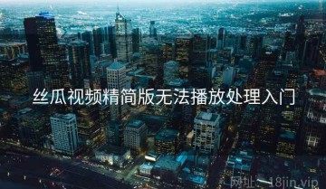 丝瓜视频精简版无法播放处理入门