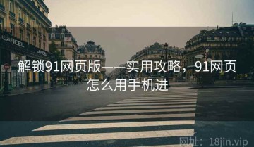 解锁91网页版——实用攻略，91网页怎么用手机进