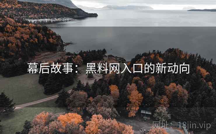 幕后故事：黑料网入口的新动向